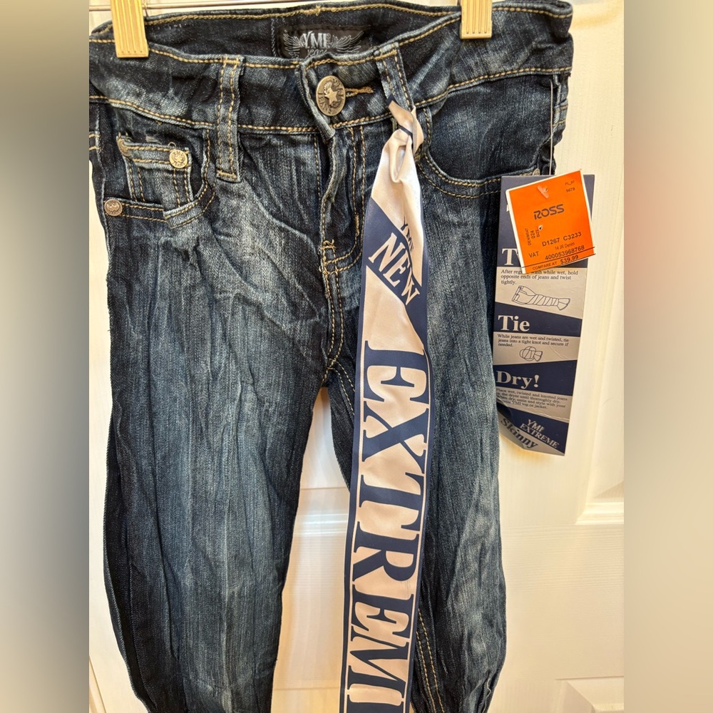 YMI Dark tie dye EXTREME Skinny Jeans-Size 0-NWT-skin tight jeans